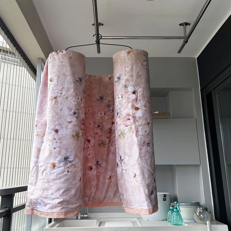 Spiral Quilt Drying Rack For Blankets factory